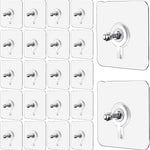Self Adhesive Wall Mount Screw Hooks - 30 PCS - Digit Lounge