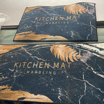 Rubber Floor Mat with Runner Geometric Pattern - Digit Lounge