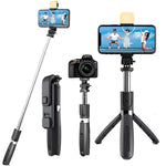 Extendable Flash 3-in-1 Selfie Stick Tripod with Bluetooth Remote - Digit Lounge
