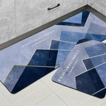 Rubber Floor Mat with Runner Geometric Pattern - Digit Lounge