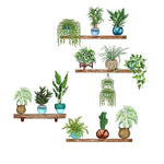 Plants Monstera Leaf Wall Creative Wall Stickers (Pack of 4) - Digit Lounge