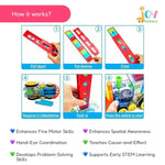 Train Toy Domino Set for Kids BPA Free Plastic with Sound Effects - Digit Lounge