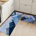 Rubber Floor Mat with Runner Geometric Pattern - Digit Lounge