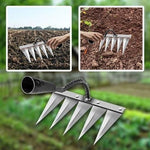 5 Teeth Carbon Steel Garden Weeding - Digit Lounge