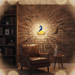 Acrylic Peacock Wall Lights